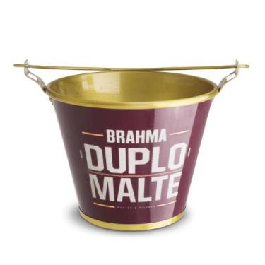 Imagem de Balde De Gelo Em Alumínio 6 Litros - Brahma Duplo Malte - ALUMIART