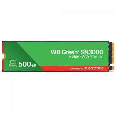 Imagem de SSD Wd Green Sn3000, 500gb, M.2 Nvme, Leitura 5000mb/s E Gravação 4100mb/s, Wds500g4g0e