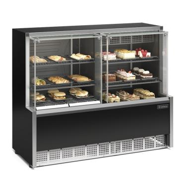 Imagem de Vitrine Quente e Fria Aurora Gelopar GQEA140R 140L sem Porta Preto 220V