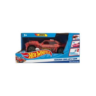 Imagem de Hot Wheels Carros Furious Vermelho com Luz e Som Multikids - BR1825 BR1825