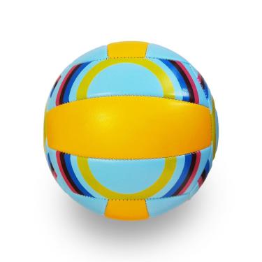 Imagem de Bola de Vôlei Kasgol No5 Tamanho Padrão Oficial Azul e Amarelo para Quadra e Praia