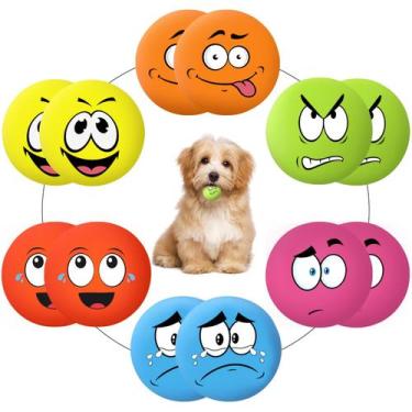Imagem de Brinquedos para Cães Hungdao 12 Unidades 5,7 cm Látex Que Chia  Fofo