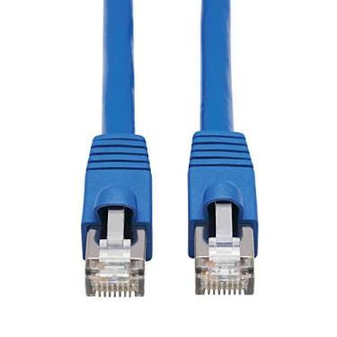 Imagem de Tripp Lite Cabo Ethernet Cat6a 10G, PoE, CMR-LP, cabo de rede Snagless F/UTP (RJ45 M/M), azul, 1,8 m (N261P-006-BL)
