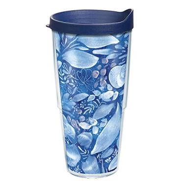 Imagem de Tervis CreativeIngrid-Copo de parede dupla com isolamento térmico azul-marinho feito nos EUA, 680 g, clássico