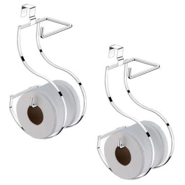 Imagem de Kit 2 Suporte Papel Higiênico Duplo Para Caixa Acoplada - 1096 Future