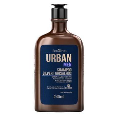 Imagem de Urban Men Silver Grisalhos  - Shampoo Para Barba E Cabelo