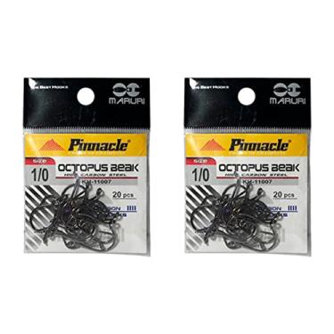 Imagem de Kit Anzol de Pesca Maruri Octopus Beak Aço Carbono N° 1/0