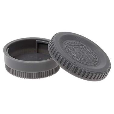 Imagem de Conjunto de tampa de lente traseira e corpo da câmera Fotodiox Designer compatível com todas as câmeras e lentes Nikon/Nikkor F - cinza