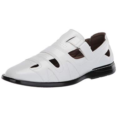 Imagem de STACY ADAMS Sandália masculina de pescador Aramis, Branco, 9