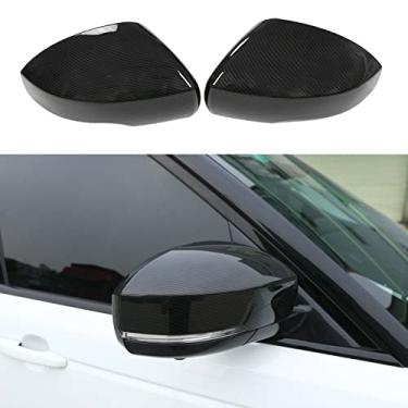 Imagem de FINMOKAL Para Range Rover Sport 2014-2021 Fibra De Carbono Espelho Retrovisor Tampas Abs Preto, Impresso Em Fibra De Carbono