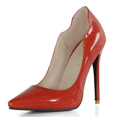 Imagem de Sapatos femininos stiletto salto alto para senhoras bico fino designer escarpim sapatos de vestido de noite sapatos para festa formatura casamento salto agulha