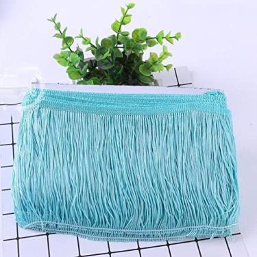 Imagem de 1 peça 15 cm de largura de poliéster borla densa franja aparar rendas saia de dança de palco latino vestuário acessórios diy, 24