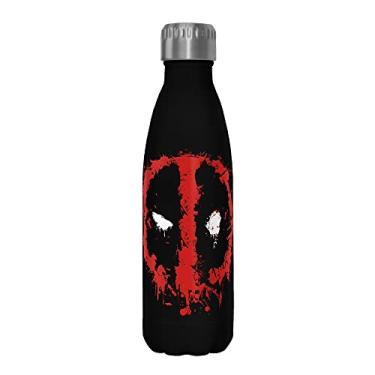 Imagem de Marvel Garrafa de água de aço inoxidável Deadpool SplatterIcon, 482 ml, multicolorida