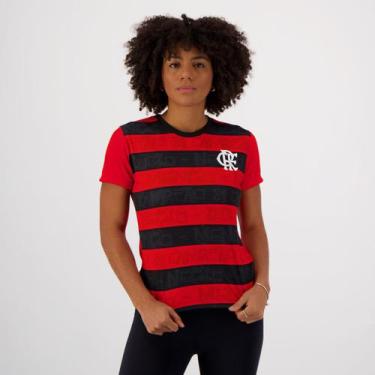 Imagem de Camisa Flamengo Shout Feminina Vermelha E Preta - Braziline