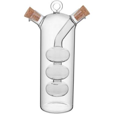 Imagem de SAUCE GALHETEIRO AZEITE / VINAGRE 18x10x6cm 280/70ML BOROSILICATO TRANSP 2 EM 1