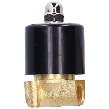 Imagem de Válvulas eletromagnéticas, válvula solenoide elétrica de latão 1/4" 2W-025-08 ação direta pequena para ar para para água (DC24V)