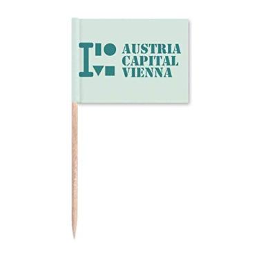 Imagem de Áustria Capital Viena Art Deco Presente Fashion Palito Bandeira Marcador Decoração de Festa