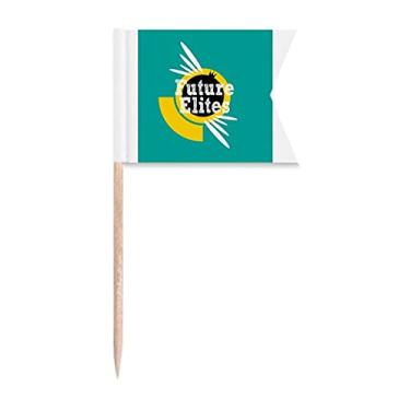 Imagem de Bandeiras de palito de dente Pure Potential Elite para crianças, marcação de rotulagem para bolo de festa, prato de queijo