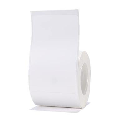 Imagem de LUGU B nco Em b nco Rolo de papel de impressão térmica Código de bar s Preço Tamanho Nome Papel de etiqueta À prova d'água Resistente a sgos à prova de ó 40 * 60mm 125 folhas/rolo pa