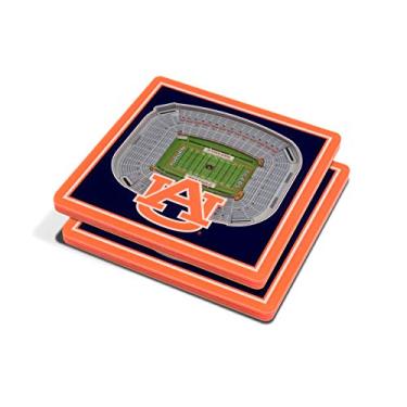 Imagem de YouTheFan Porta-copos NCAA Auburn Tigers 3D StadiumView - Estádio Jordan-Hare 10 x 10 cm