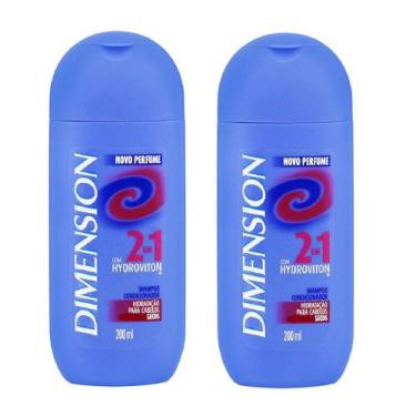 Imagem de Shampoo Dimension 2 Em 1 Cabelos Secos - Kit Com 2 - Unilever