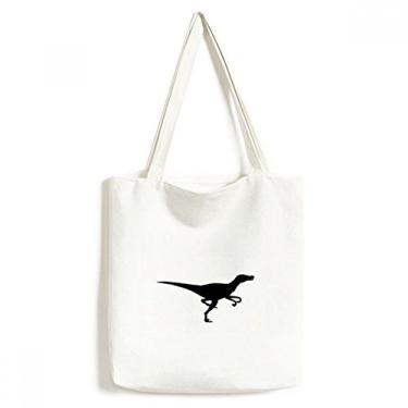 Imagem de Dinossauro Ossos Miniatura Bolsa de Lona Bolsa de Compras Bolsa Casual