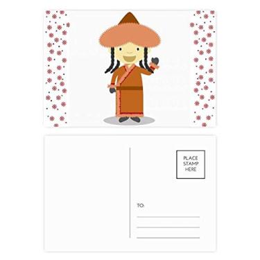 Imagem de Sorriso Sobretudo Mongólia Desenho Natal Flor Celebração Cartão Postal Cartão Bênção