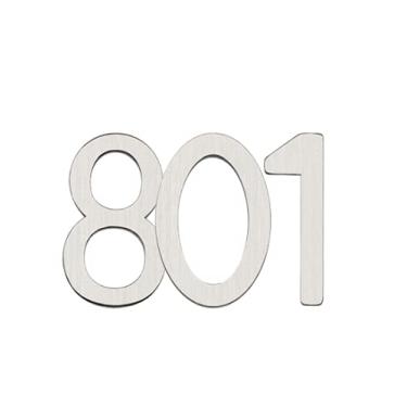 Imagem de Algarismo Número 1 p/Porta Aço Escovado Italy Line C3165 1 AE