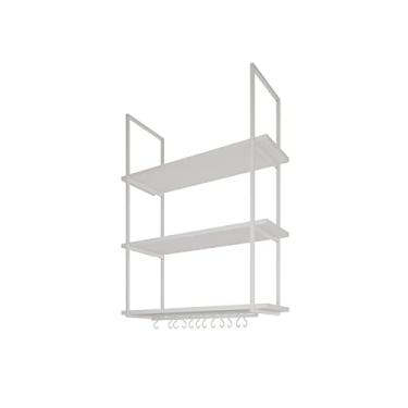 Imagem de NICHO DE TETO DENVER 80 CM BRANCO - newgreen - 1 Prateleira Industrial - Nicho de Teto