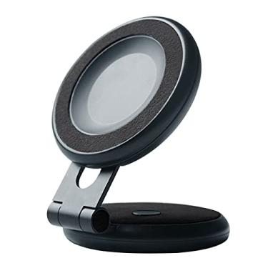 Imagem de Alfanxi Acessórios de carro Alcantara Material Volante, console central, painel, painel de porta, capas de chave e suportes compatíveis com Tesla Model 3/Y/S (E1: suporte magnético para telefone)