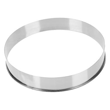 Imagem de HEMOTON Anel Para Servir Pizza Ferramentas De Cozimento De Pizza Redondo Molde Para Anel De Bolo De Mousse Anéis De Bolo Anel Cortador De Pizza Bolores Círculo Aço Inoxidável Antiaderente