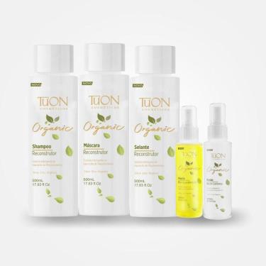 Imagem de Kit Organic 5 Shampoo, Máscara, Selante, Fusão E Fluído - Tuon