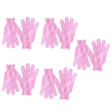 Imagem de Luva Corporal Esfoliante Banho Kit 5 Pares Pesçoco Braço Perna Corpo Massagem Bucha Esponja Skin Care Limpeza de Pele Confortavel