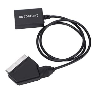 Imagem de Conversor para SCART, Vídeo Digital HD para Vídeo Analógico e Adaptador de áudio L/R Suporte DVI, para Reprodução CRT/VHS/DVD CVBS