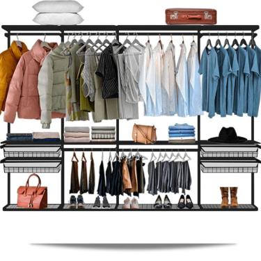 Imagem de Closet Armário Aramado Modulado Gaveta Prateleira 2,80m PT