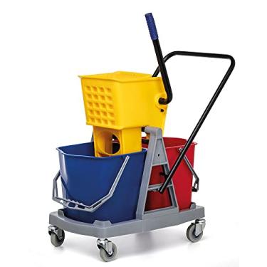 Imagem de Carro para Limpeza ? Balde Duplo c/Espremedor ? 34 litros ? Nobre