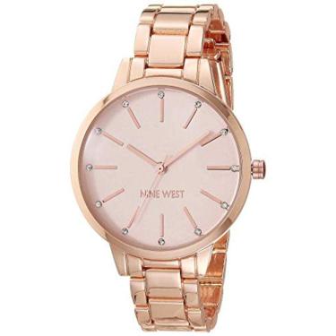 Imagem de Relógio Feminino de Vestir Quartz Japonês, Pulseira de Metal, Ouro Rosa, 14