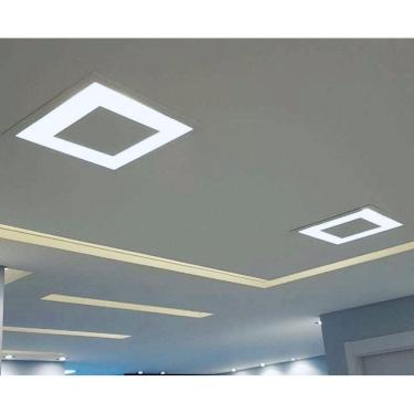 Imagem de Plafon rebatedor luminaria embutir luz indireta 45cm e27