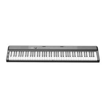 Imagem de teclado eletrônico para iniciantes Piano Elétrico Dobrável, Piano Eletrônico Portátil De 88 Teclas Com Roda Vibrato Pitch Bend