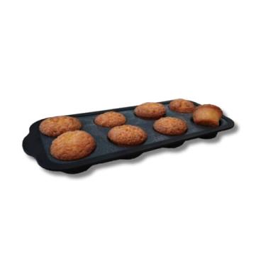 Imagem de FORMA FIBRA DE VIDRO DE SILICONE P/8 MUFFINS