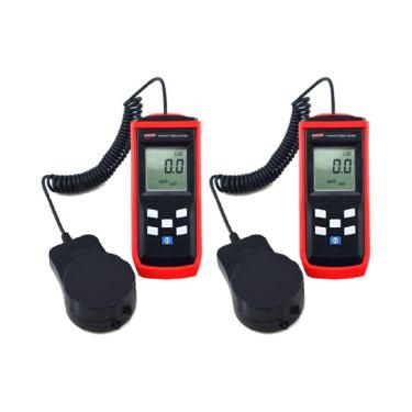 Imagem de Kit 2 Luxímetro Digital Intensidade Luz 200 A 200000 Lux 50 Leituras Fotocélula Hold Ld-400 Portátil Instrutherm Estojo