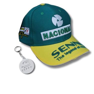 Imagem de Boné Ayrton Senna Nacional Verde e Amarelo F1