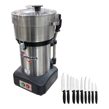 Imagem de Cutter 4l Processador Alimentos Cr-4l 127v Skymsen + 9 Facas CR-4L 127V + Jogo de Facas 9 Peças