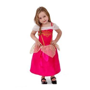 Imagem de Vestido de Princesa Aurora da Bela Adormecida, Fantasia para Meninas (G (8 A 10 ANOS))