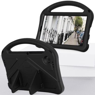 Imagem de Estojo protetor à prova de choque Capa leve à prova de choque para crianças, compatível com Samsung Galaxy Tab A9 modelo 2023 de 8,7 polegadas (SM-X110/SM-X115), com suporte de alça, capa de tablet de