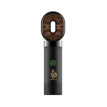 Imagem de Queimador de incenso eletrônico difusor de aroma elétrico fragrância árabe Bakhoor porta incenso árabe incensário para exterior, uso doméstico, mesa, escritório, preto/1795