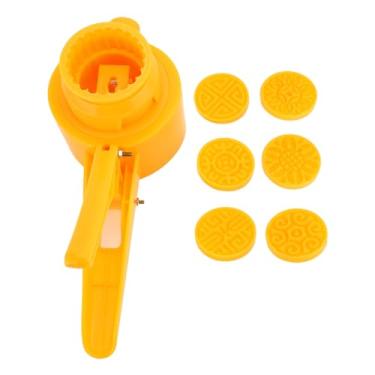 Imagem de Conjunto de Carimbos de Biscoitos de Imprensa Manual, Conjunto de Selos de Biscoitos de Plástico de Qualidade Alimentar 50g Chinês Mid Autumn Festival Cake Maker DIY Sobremesa