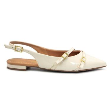 Imagem de Sapatilha Vizzano Feminina Slingback Fivelas Salto Rasteiro 1206