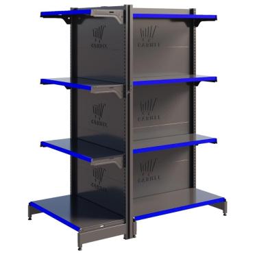 Imagem de Gôndola Expositora Fit Centro 1 Ponta 1 Inicial 1,37m Supermercado E Farmácia Amapá