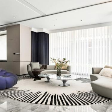 Imagem de Hotel homestays tapete antiderrapante casa quarto penteadeira cadeira de balanço tapete casual sala de estar decoração tapetes, c, 140x140cm